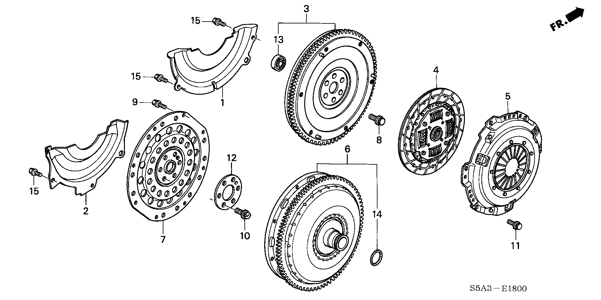 Honda 22300-P2Y-005 - Нажимной диск сцепления parts5.com