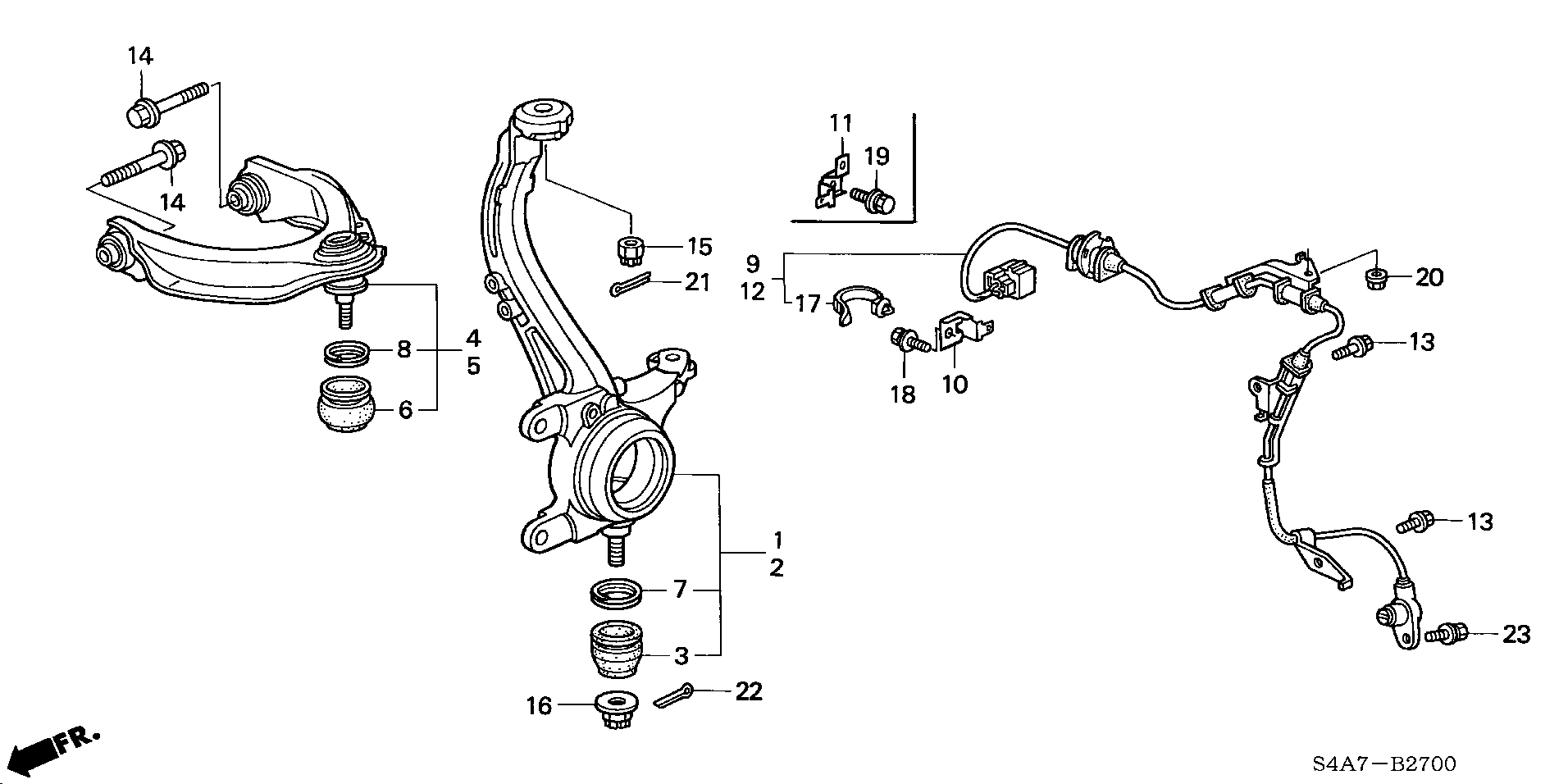 Honda #51450-S1A-E01 - Track Control Arm parts5.com