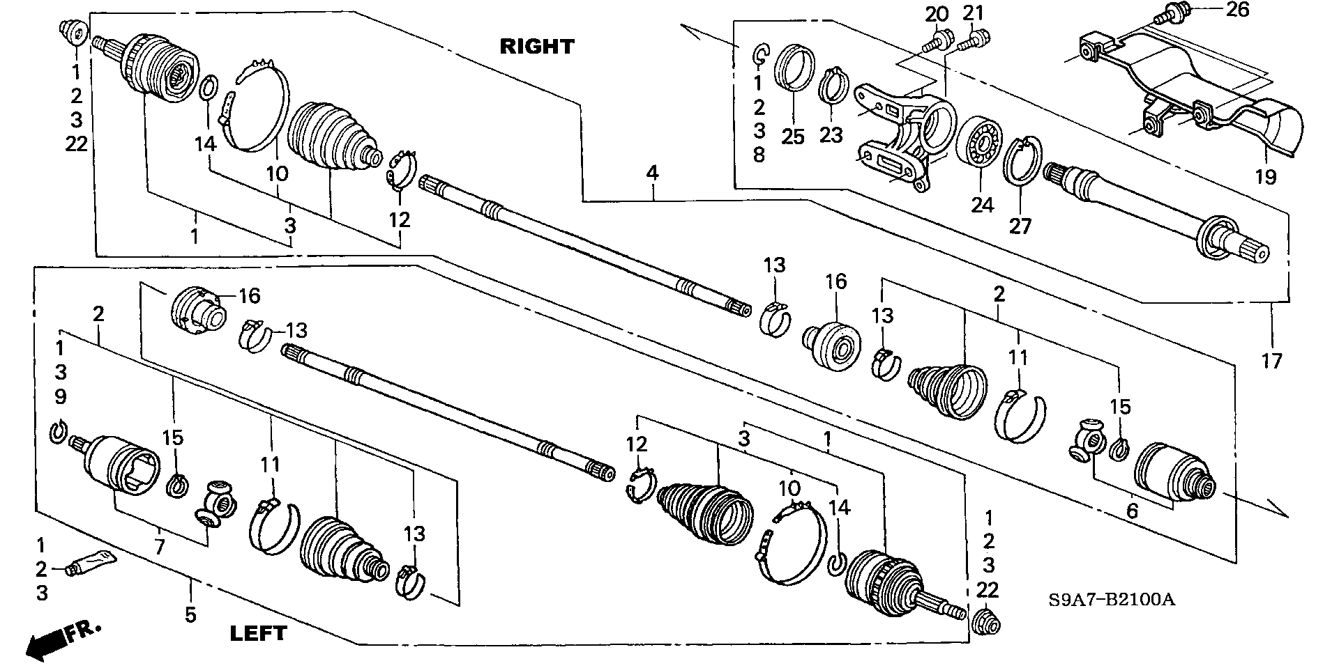 Honda 44018-SCA-E01 - Пыльник, приводной вал parts5.com