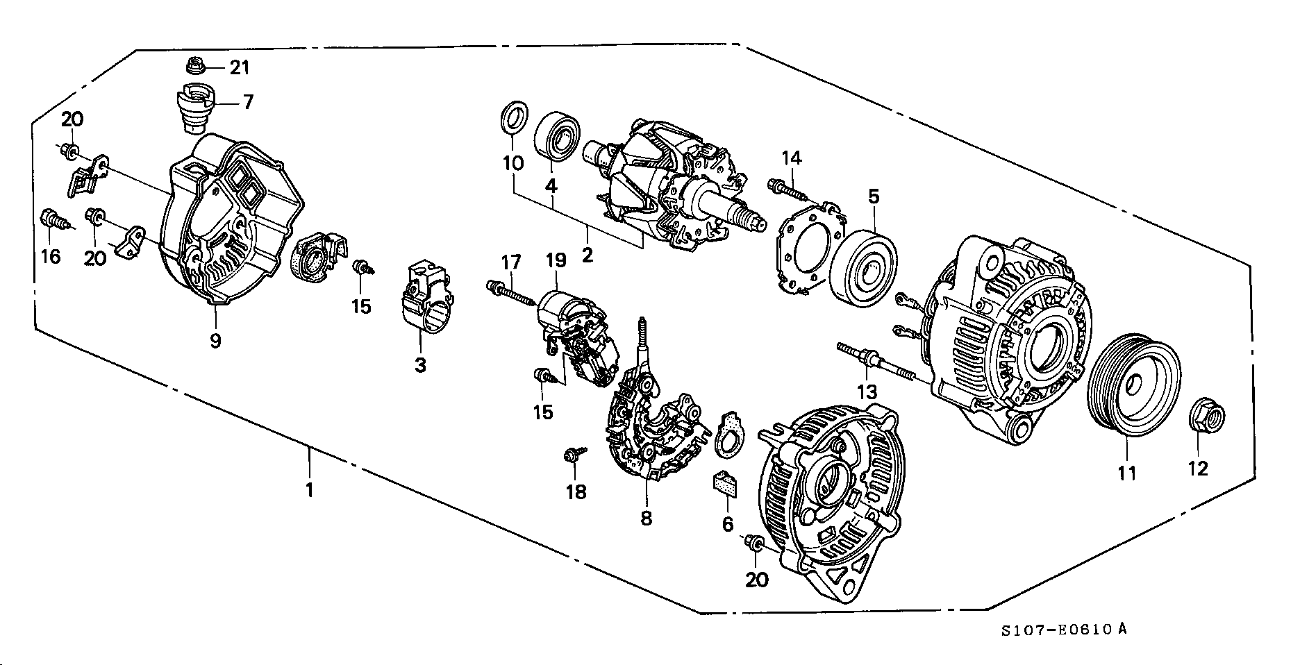 Honda 31100-P3F-E51 - Генератор parts5.com