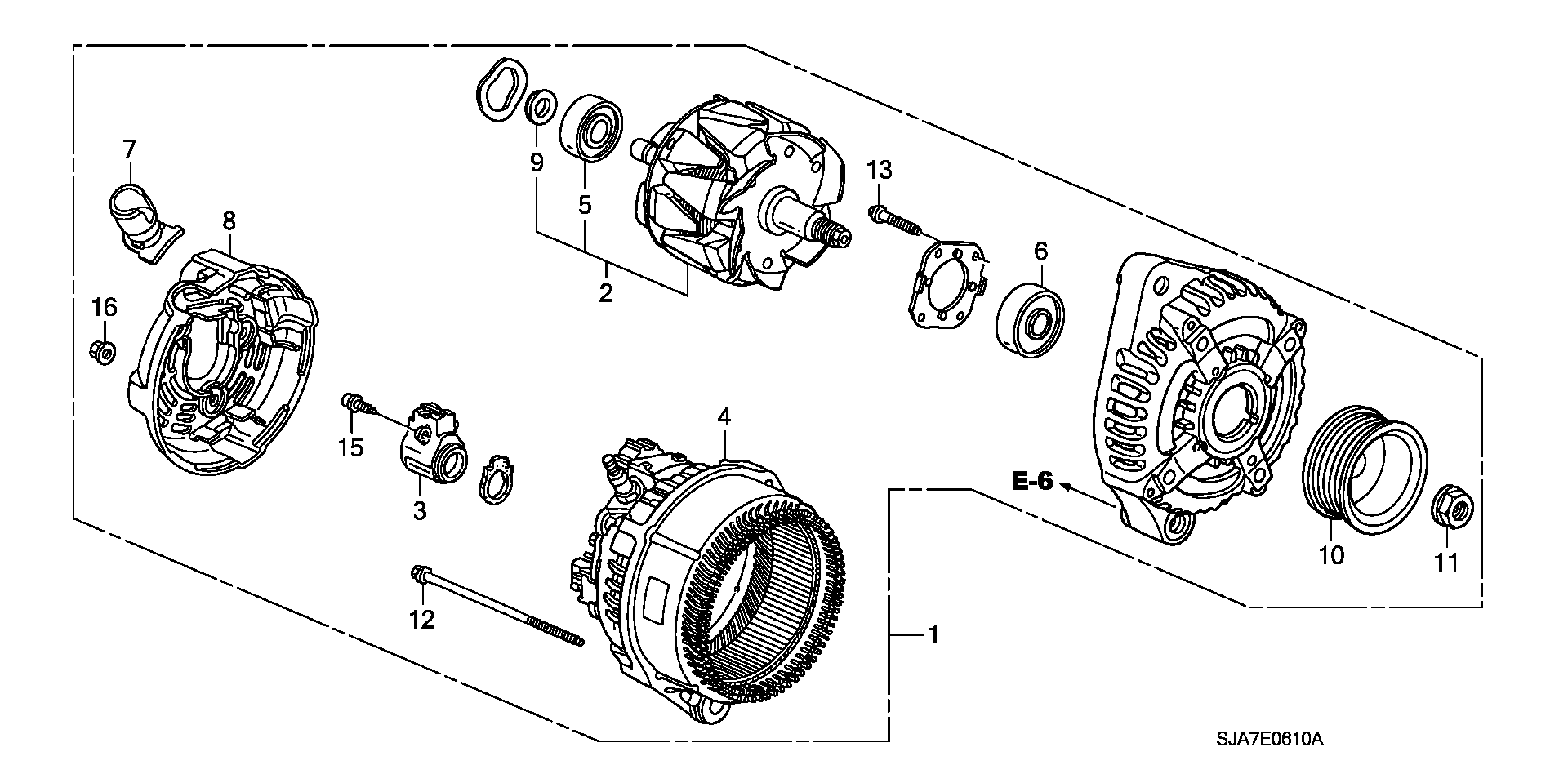 Honda 31100-RJA-A02 - Генератор parts5.com