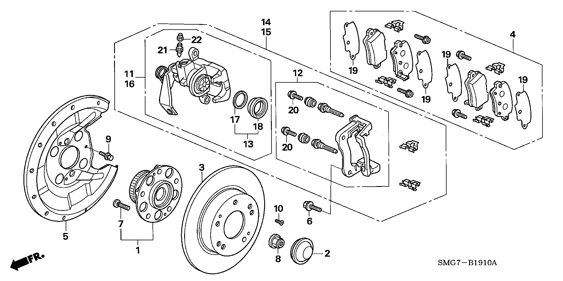 Honda 43018-SMG-E01 - Тормозной суппорт parts5.com