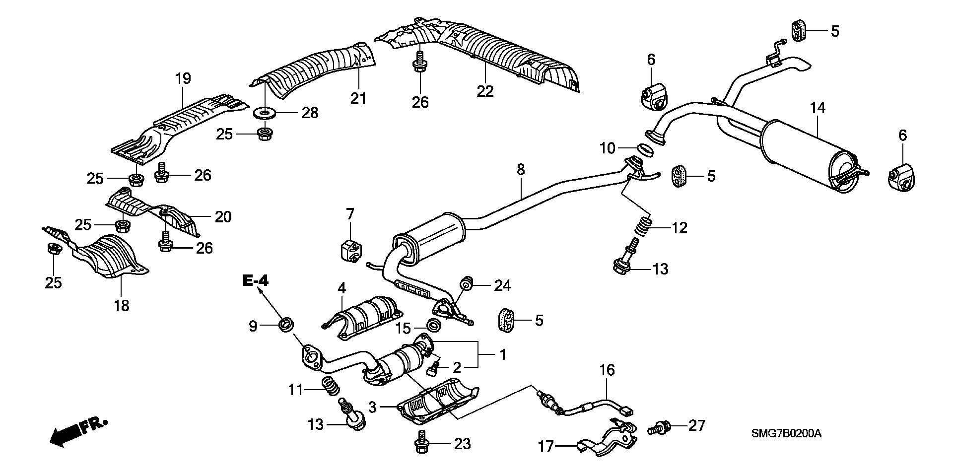 Honda 36532 RSH E01 - Lambda Sensor parts5.com