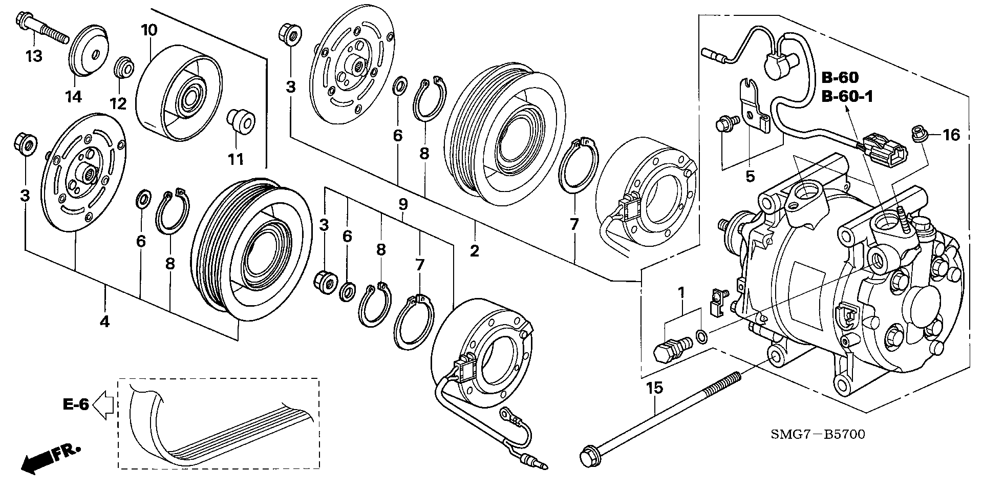 Honda 38942-PWA-004 - Направляющий ролик, поликлиновый ремень parts5.com