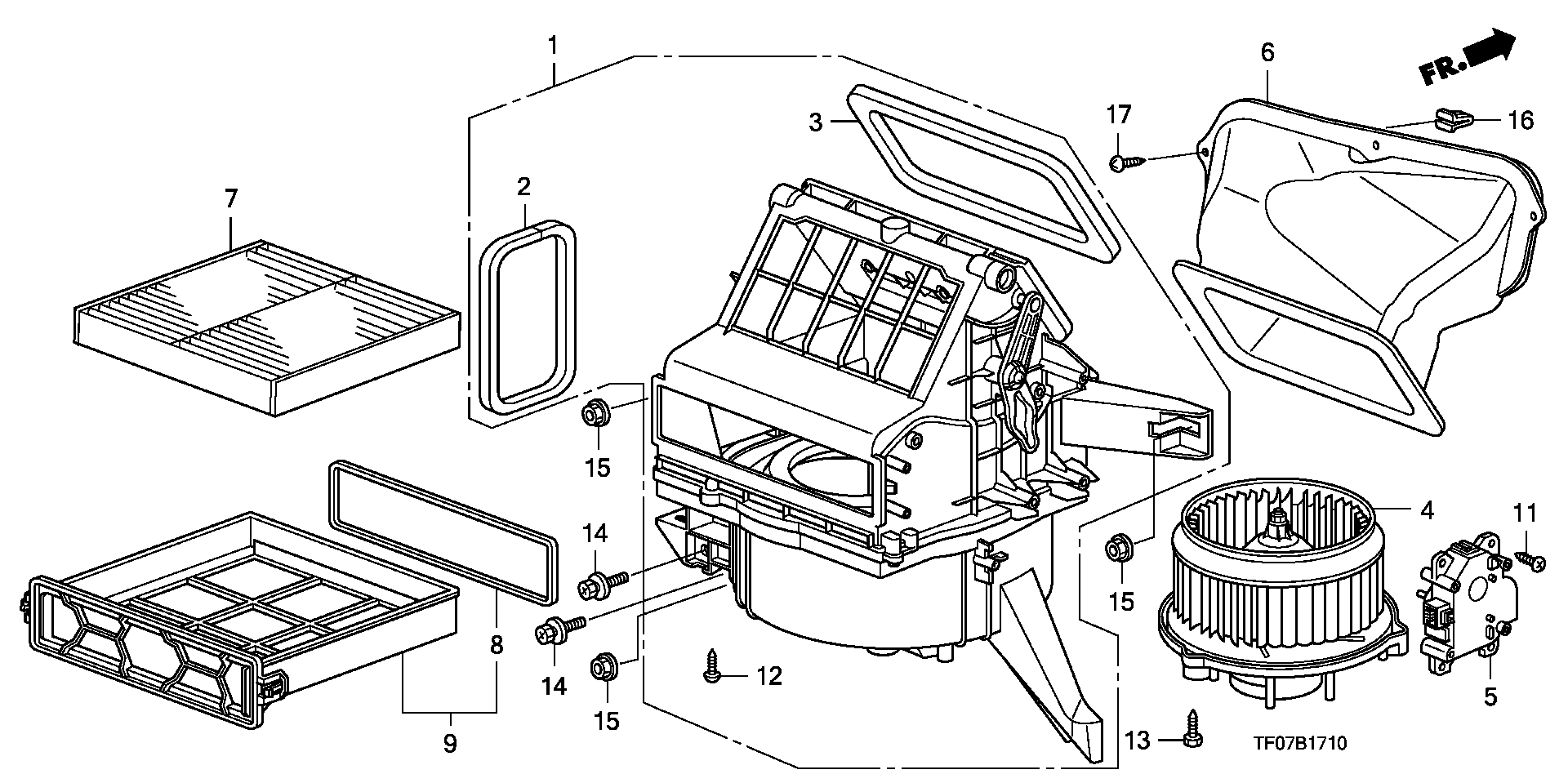 Honda 80292-TF0-G01 - Фильтр воздуха в салоне parts5.com