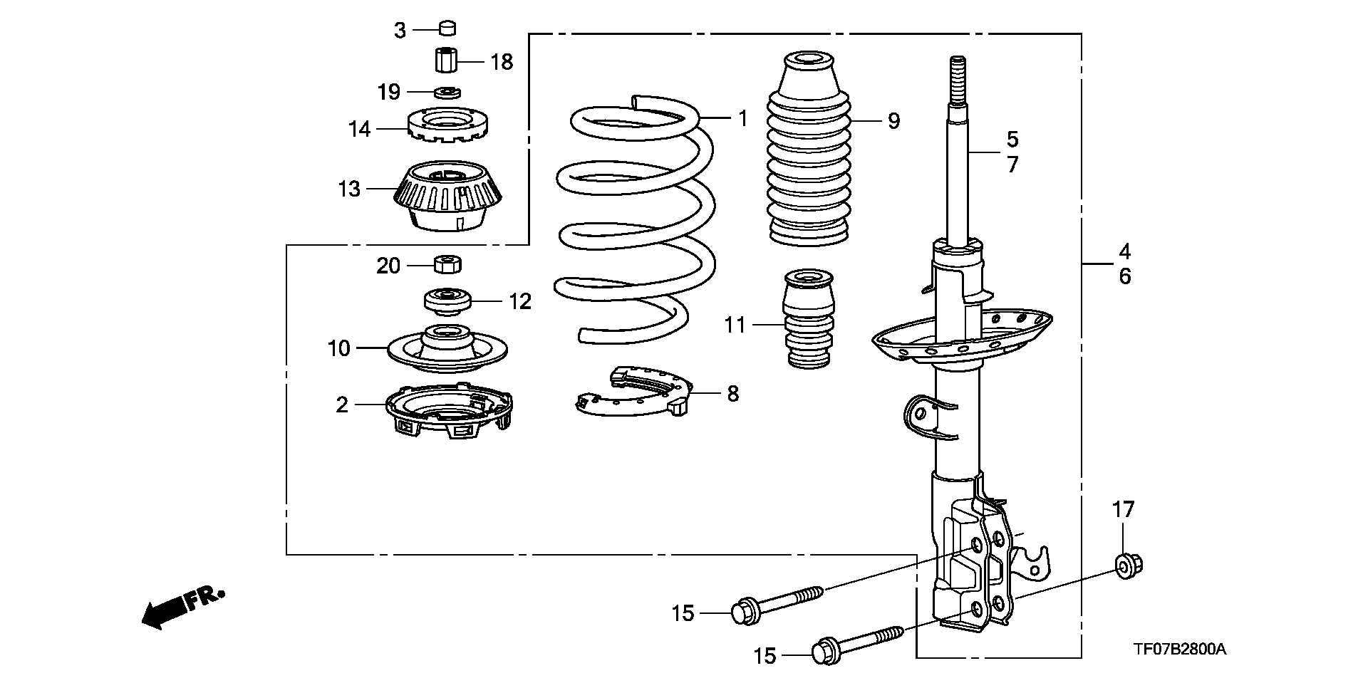 Honda 51920-SCC-015* - Опора стойки амортизатора, подушка parts5.com