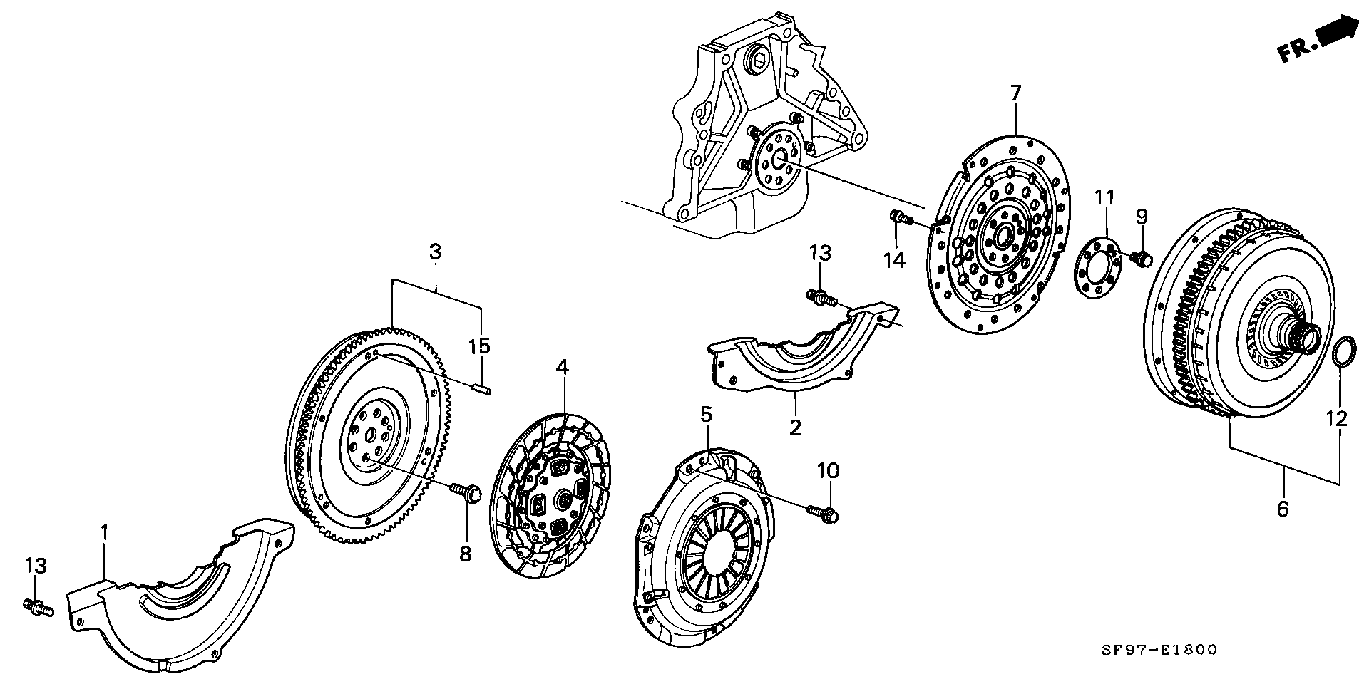 Honda 22200-PK1-M00 - Диск сцепления, фрикцион parts5.com