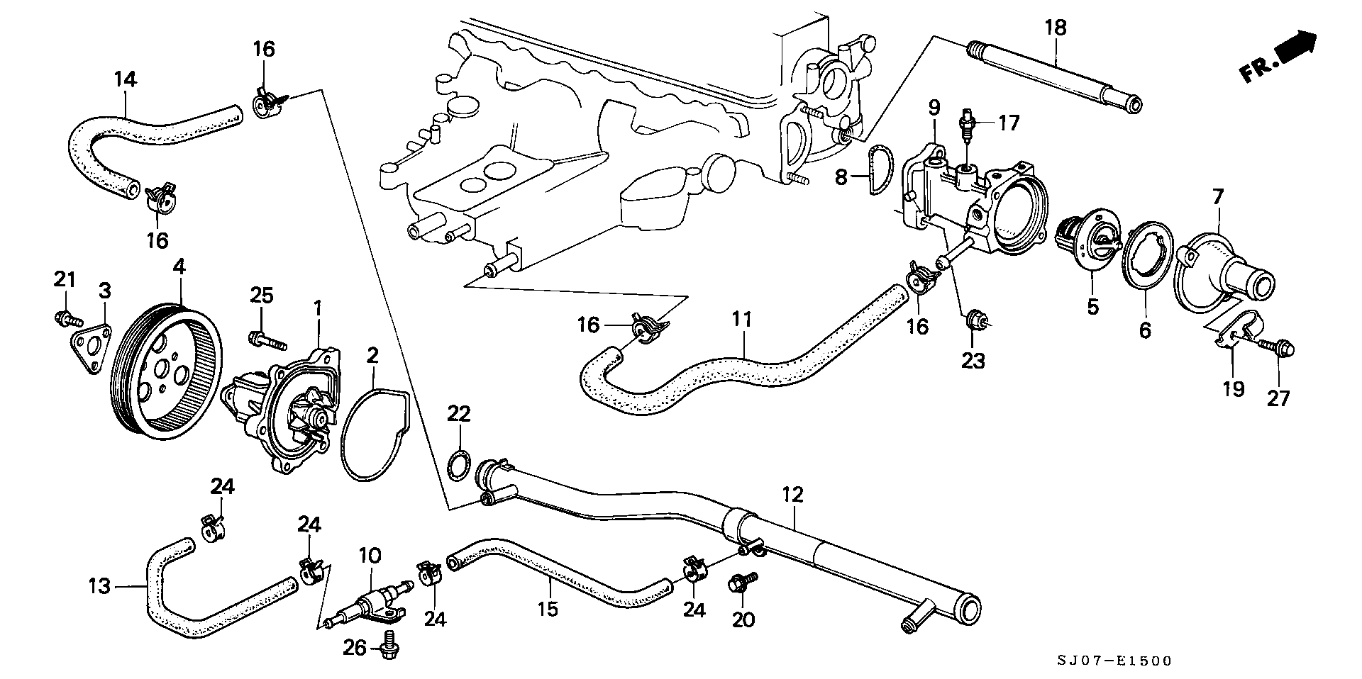 Honda 19300-PB2-013 - Термостат, охлаждающая жидкость parts5.com