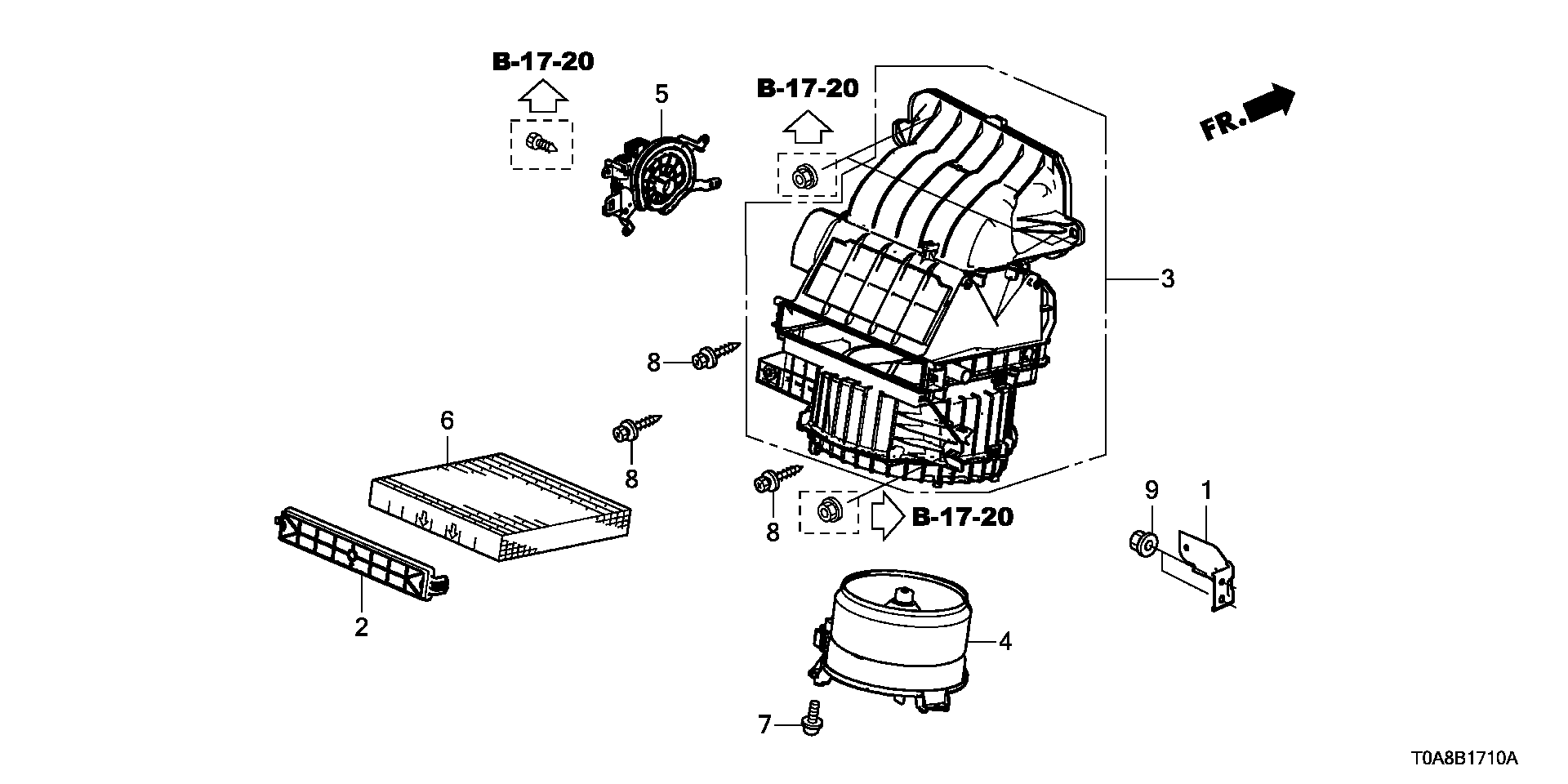 Honda 80292-SWA-003 - Фильтр воздуха в салоне parts5.com