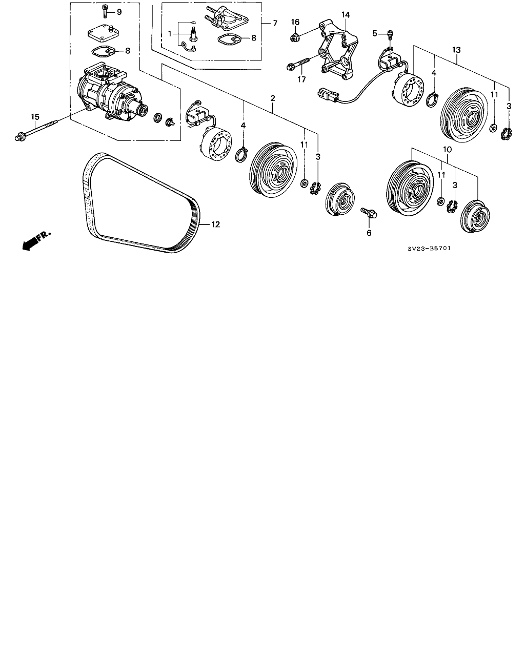 Honda 38920-P0A-J02 - Поликлиновой ремень parts5.com