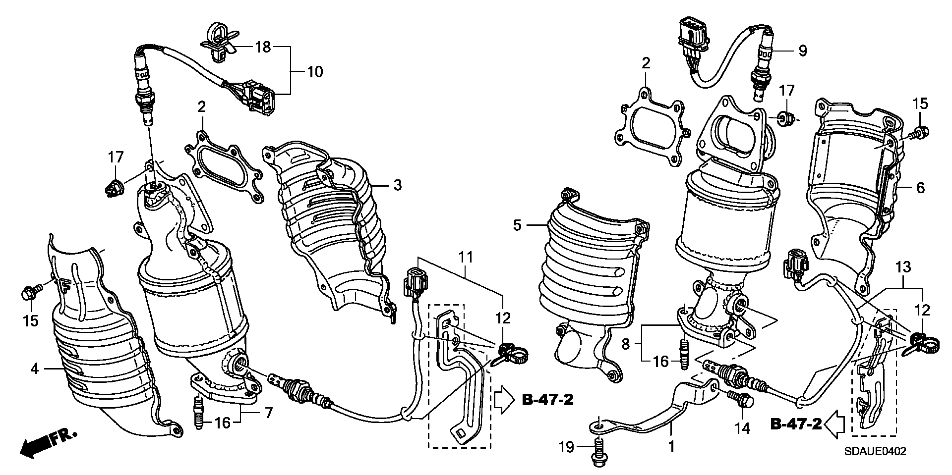 Honda 36532-RKB-004 - Lambda Sensor parts5.com