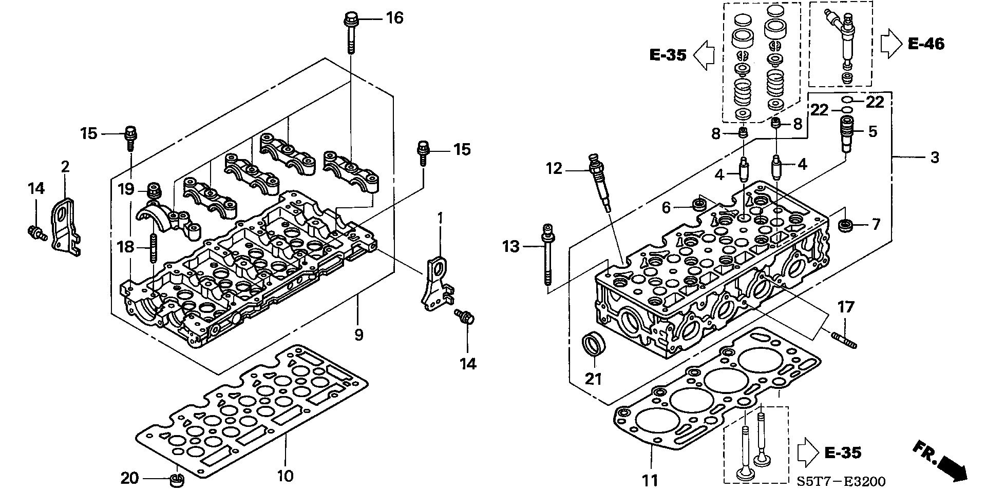 Honda 12211-PLZ-D00 - Уплотнительное кольцо, стержень клапана parts5.com