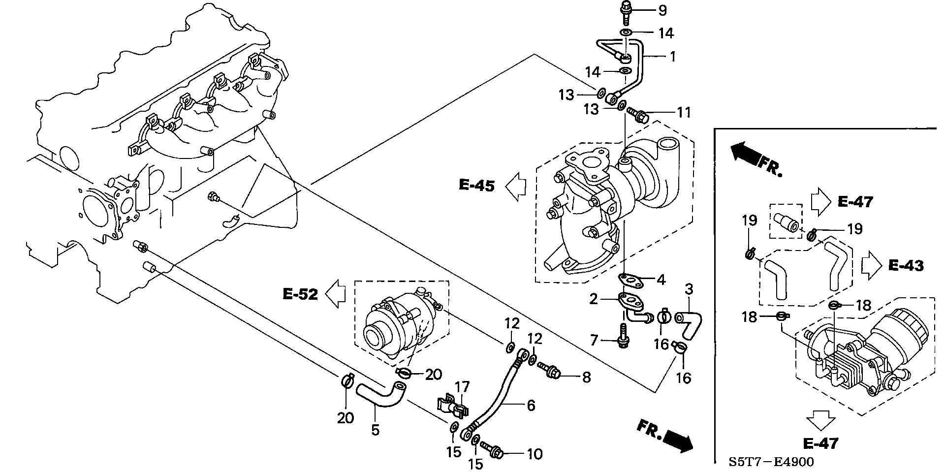 Honda 90452PLZD00 - GASKET, OIL PIPE parts5.com