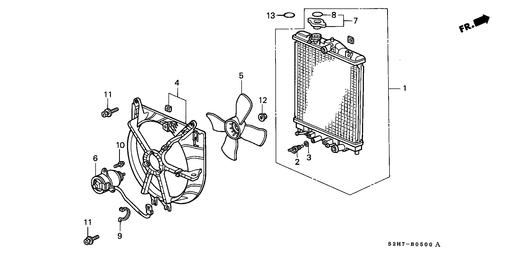 ACURA 19015-PEJ-013 - Вентилятор, охлаждение двигателя parts5.com