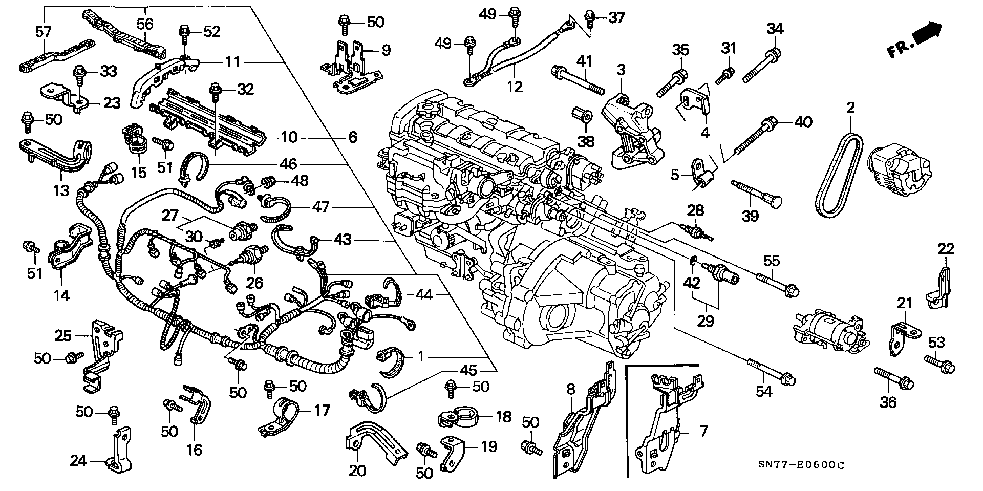 Honda 31110-P44-G03 - V-Ribbed Belt parts5.com