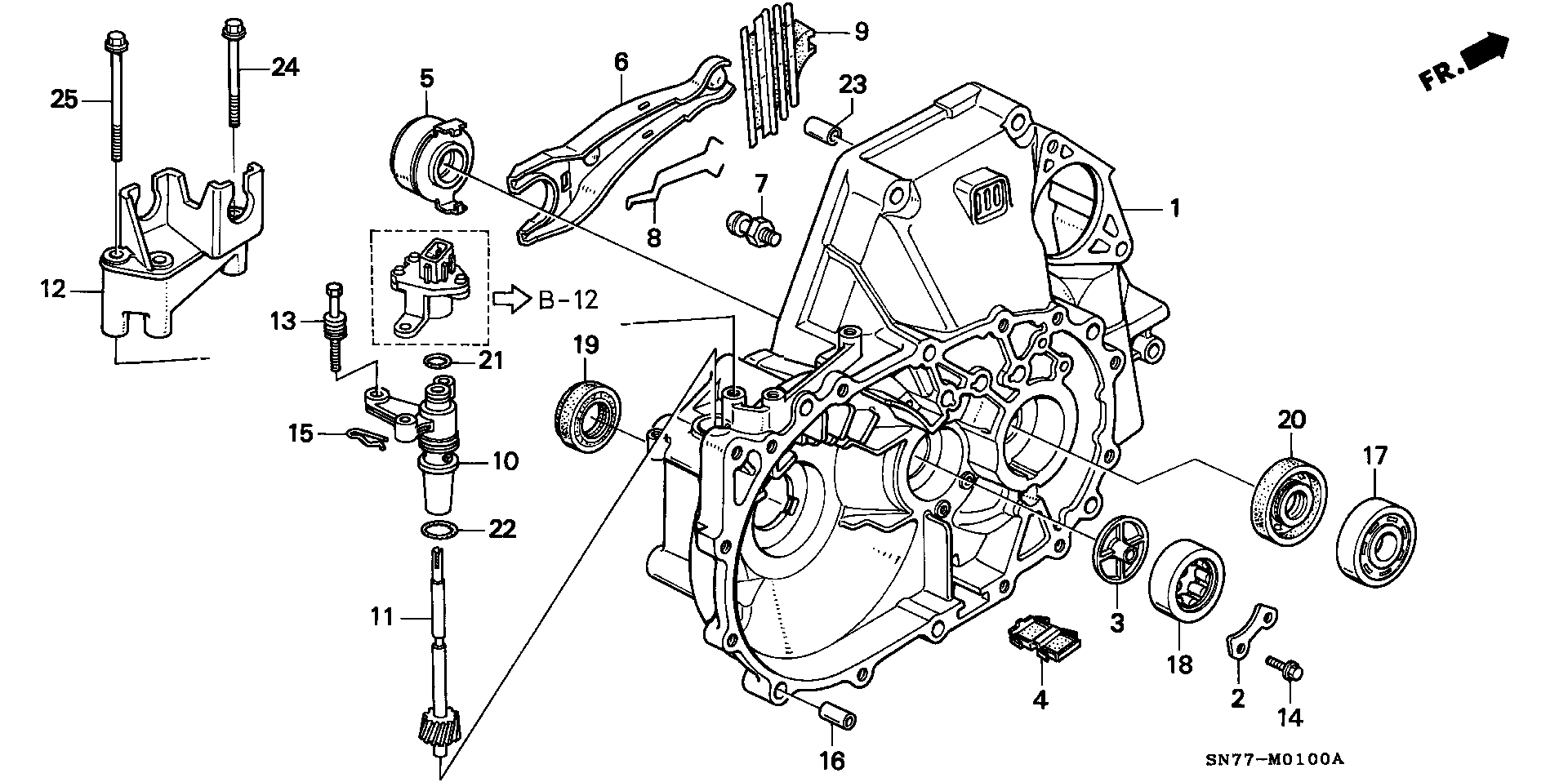 HONDA (GAC) 22810-PX5-J02 - Выжимной подшипник сцепления parts5.com