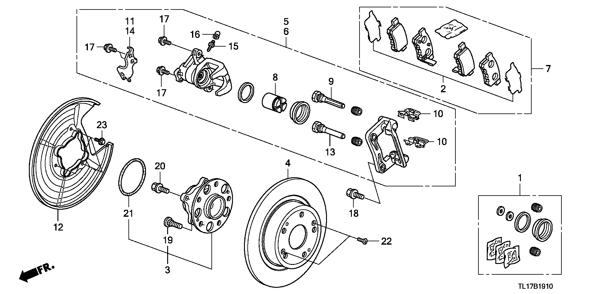 MULTICAR 43022-TL1-G01 - Тормозные колодки, дисковые, комплект parts5.com