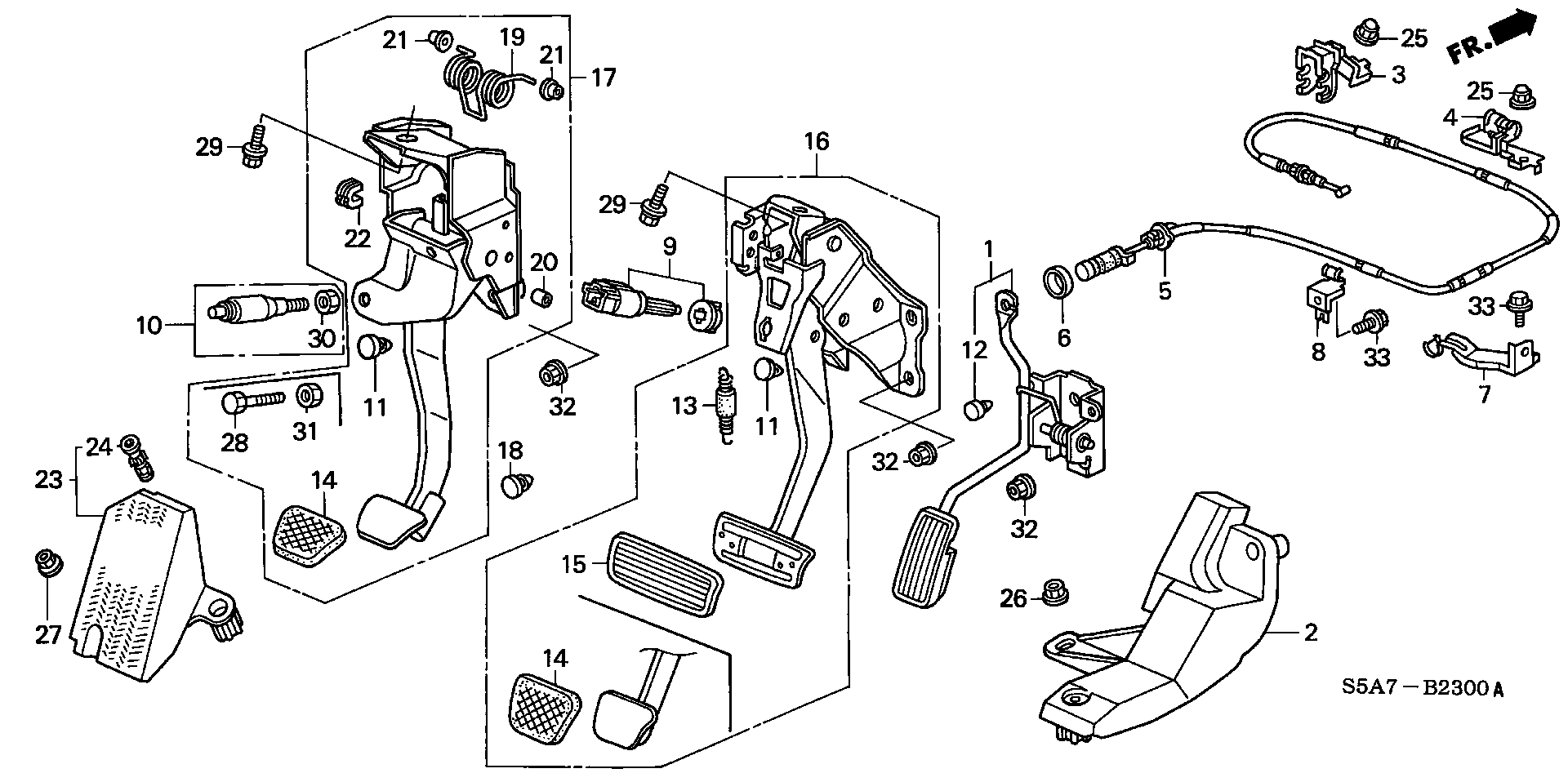 Honda 35350S5AJ02 - Выключатель фонаря сигнала торможения parts5.com