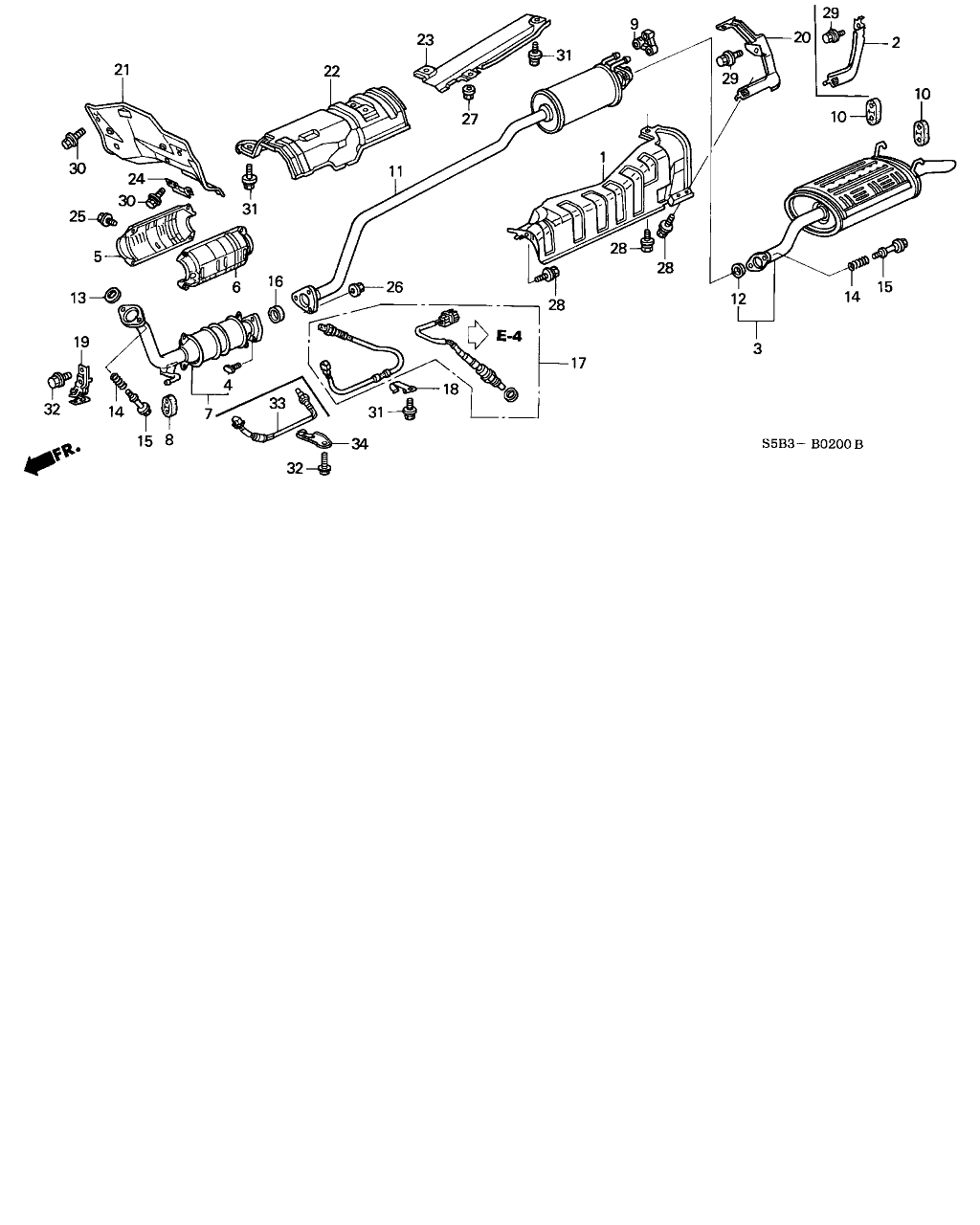 Honda 06365-PZA-A00 - Lambda Sensor parts5.com