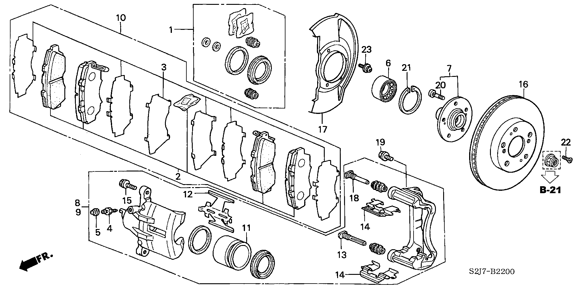 Honda 45018SS0A00 - Тормозной суппорт parts5.com