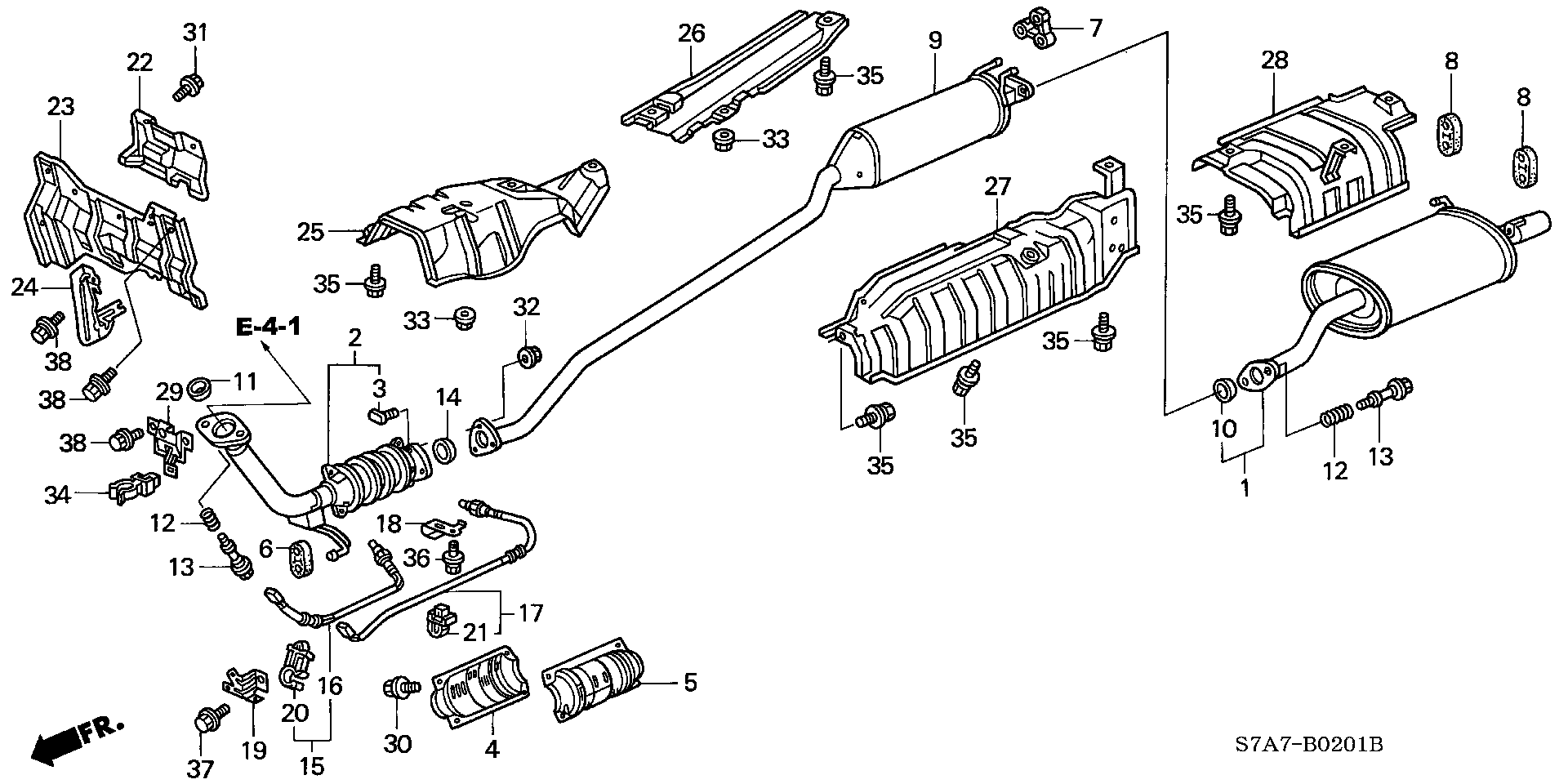 Honda 18160PNEE00 - Катализатор parts5.com