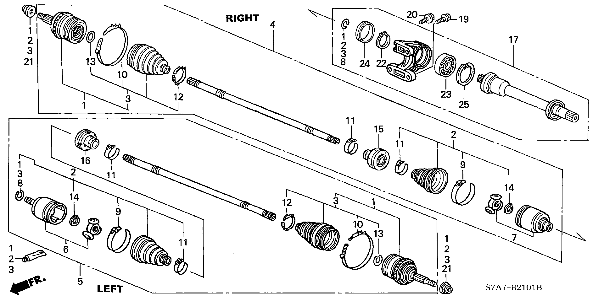 Honda 44017-S0A-030 - Пыльник, приводной вал parts5.com