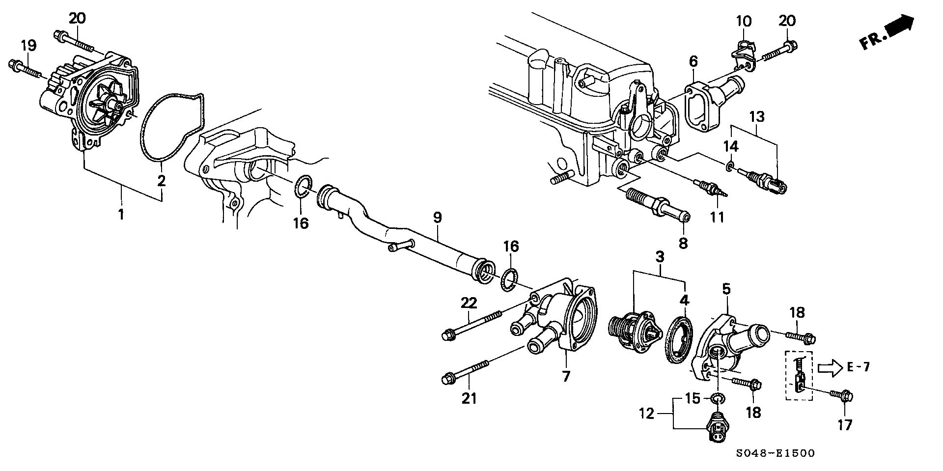 Honda 19 200 P2A A01 - Водяной насос parts5.com