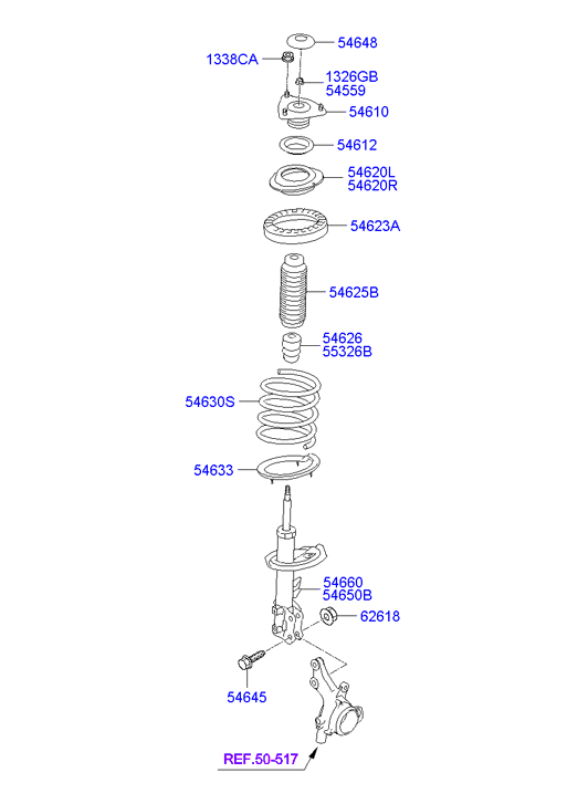 Hyundai 54661-2H000 - Амортизатор parts5.com