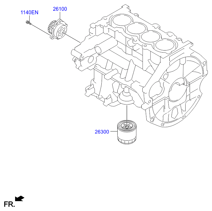 KIA 2630003000 - Filtro de aceite parts5.com