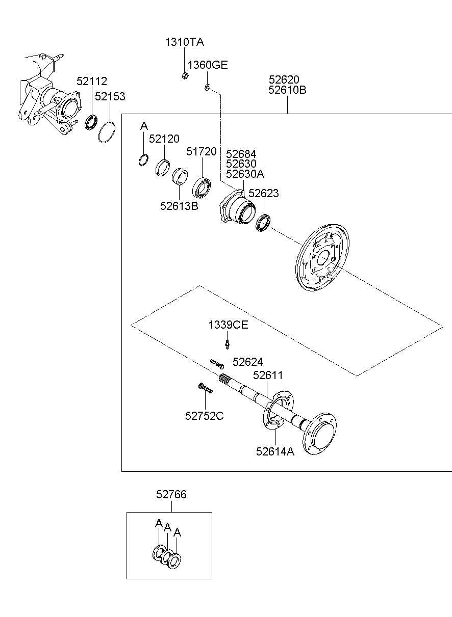 Mitsubishi HR208014 - Комплект подшипника ступицы колеса parts5.com