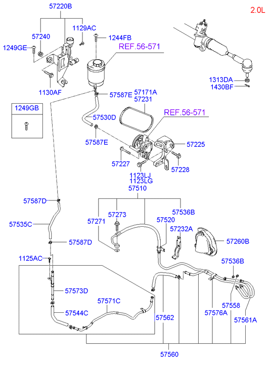 KIA 57170-2D001 - Correa trapecial poli V parts5.com