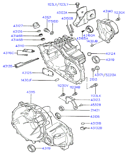 Hyundai 4311937010 - Уплотняющее кольцо, дифференциал parts5.com