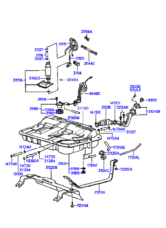 KIA 31111-37200 - Топливный насос parts5.com