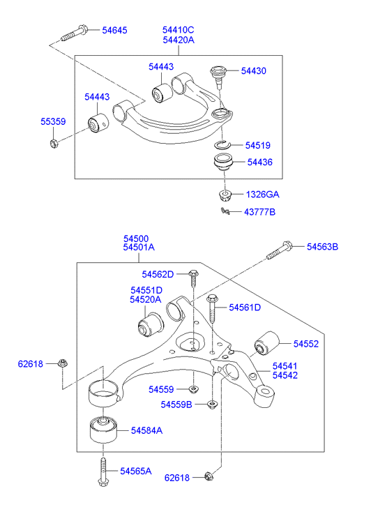 Hyundai 54410-3F601 - Рычаг подвески колеса parts5.com