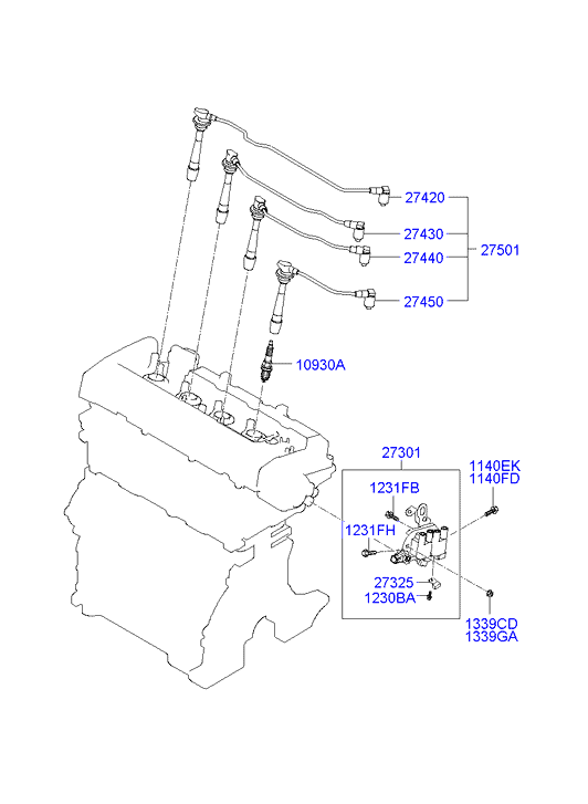 Hyundai 18826-11101 - Spark Plug parts5.com