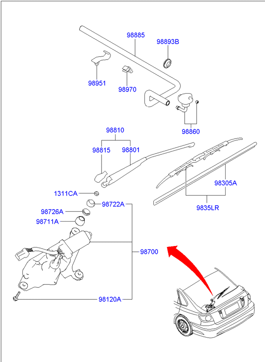 Hyundai 9836037000 - Limpiaparabrisas parts5.com