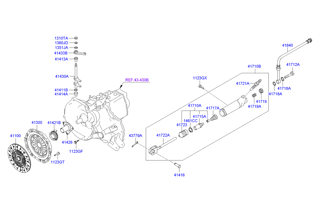 KIA 41421-28030 - Clutch Release Bearing parts5.com