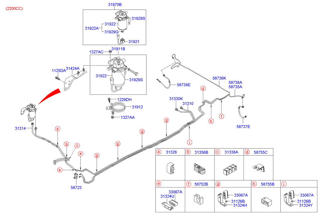 Hyundai 31922-26910 - Топливный фильтр parts5.com