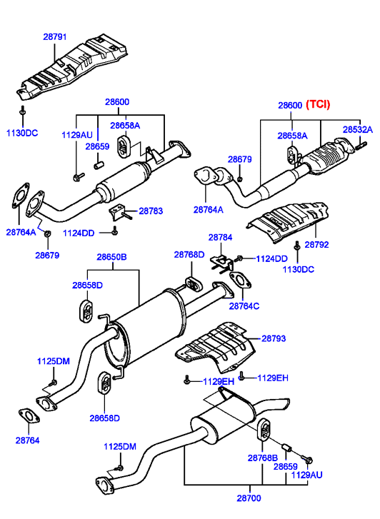 KIA 28764 34150 - Прокладка, труба выхлопного газа parts5.com