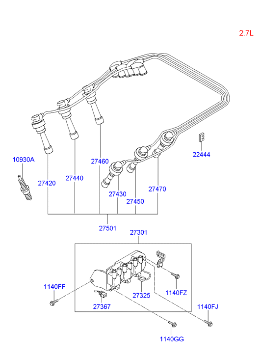 KIA 18814-11051 - Spark Plug parts5.com