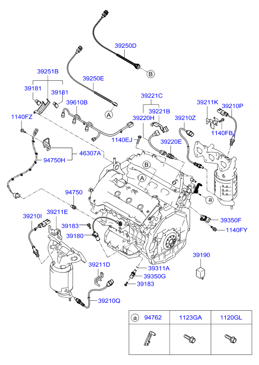 KIA 392103E140 - Lambda Sensor parts5.com