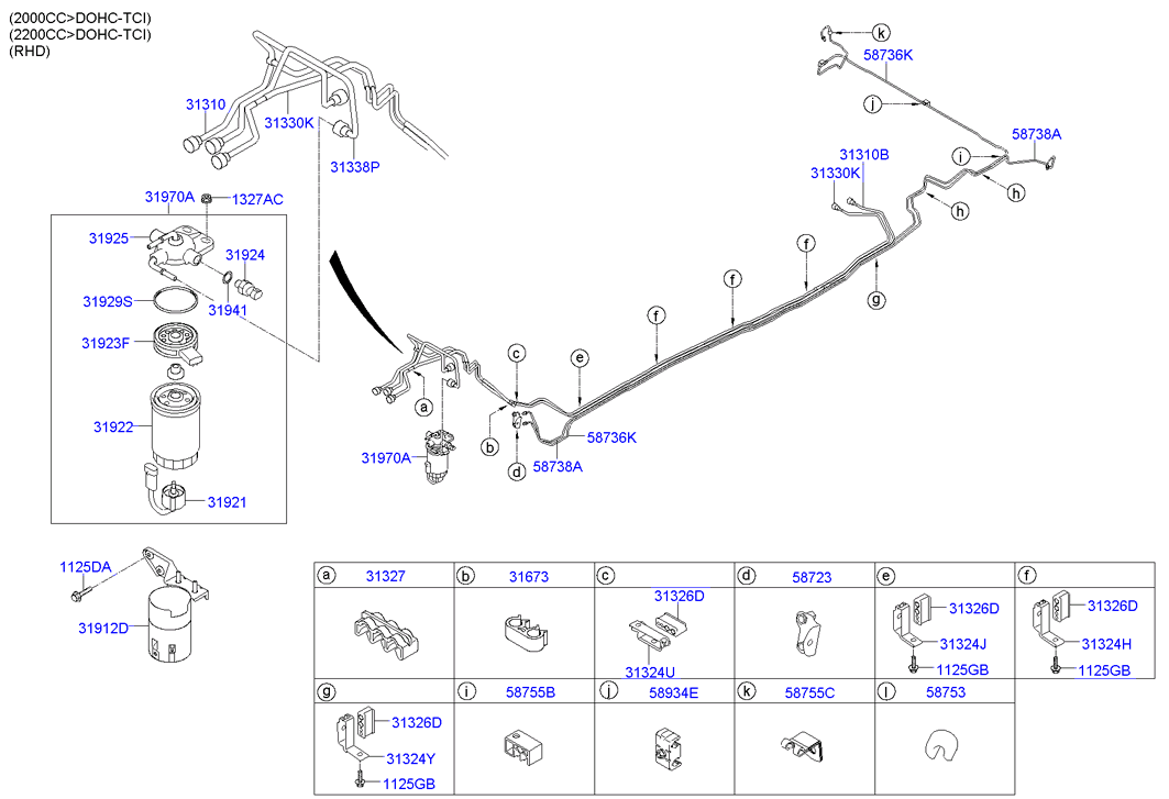 KIA 31970-2P900 - Топливный фильтр parts5.com