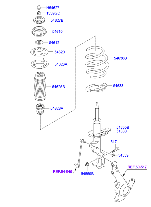 Hyundai 54626-4L000 - Пылезащитный комплект, амортизатор parts5.com