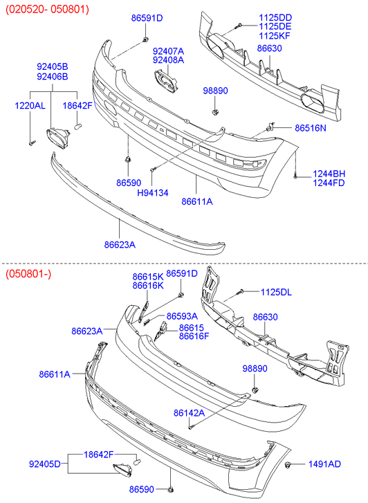 Hyundai 18642-21008 - Лампа накаливания, фара дневного освещения parts5.com