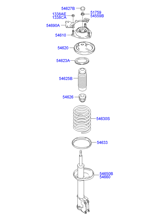 KIA 5462529101 - Пылезащитный комплект, амортизатор parts5.com