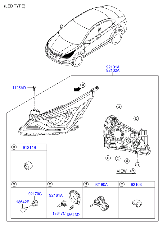 KIA 921613K000 - Лампа накаливания, фара дневного освещения parts5.com