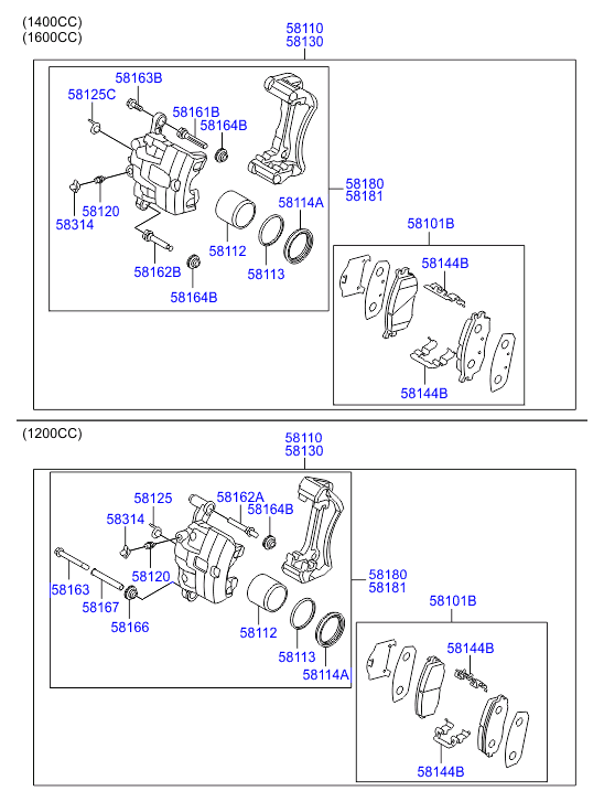 Hyundai 58112-28300 - Поршень, корпус скобы тормоза parts5.com