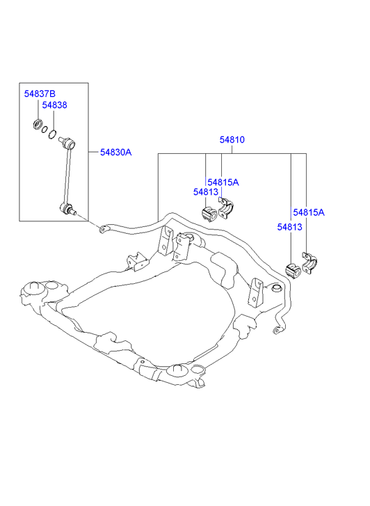 KIA 54830-2E100 - Тяга / стойка, стабилизатор parts5.com