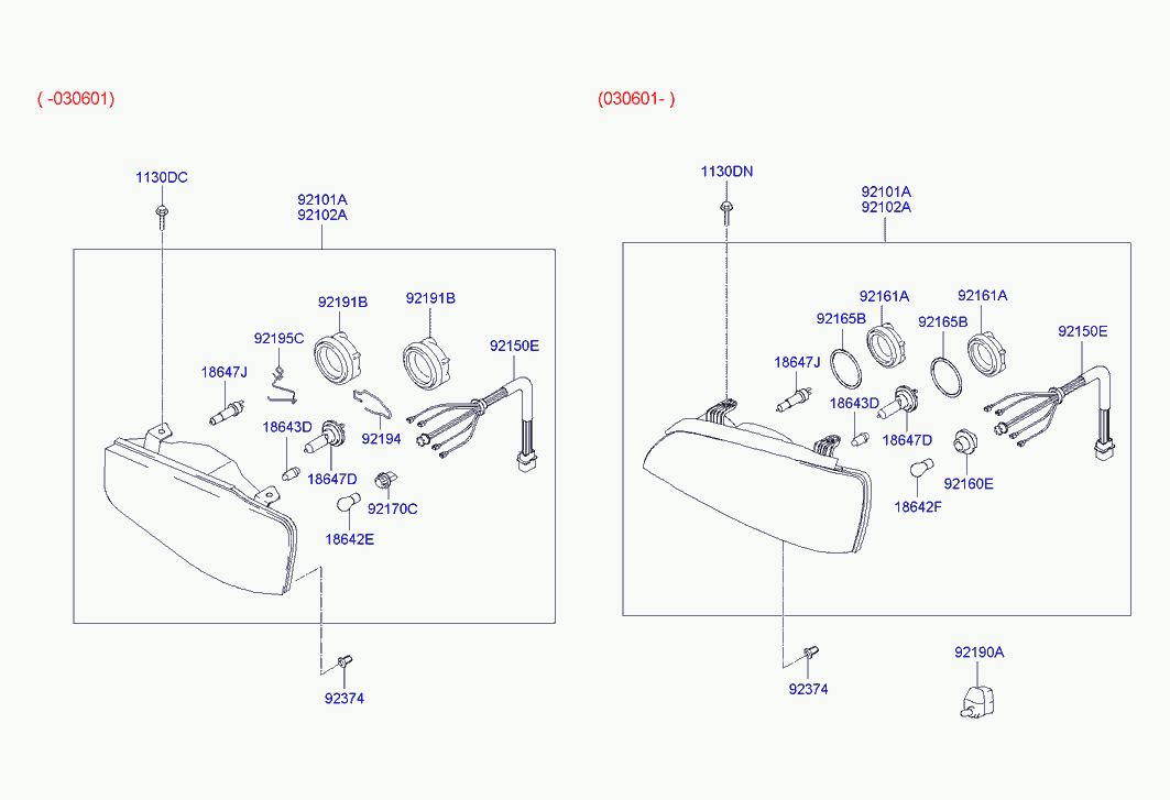 Hyundai 1864755009 - Лампа накаливания, фара с автоматической системой стабилизации parts5.com