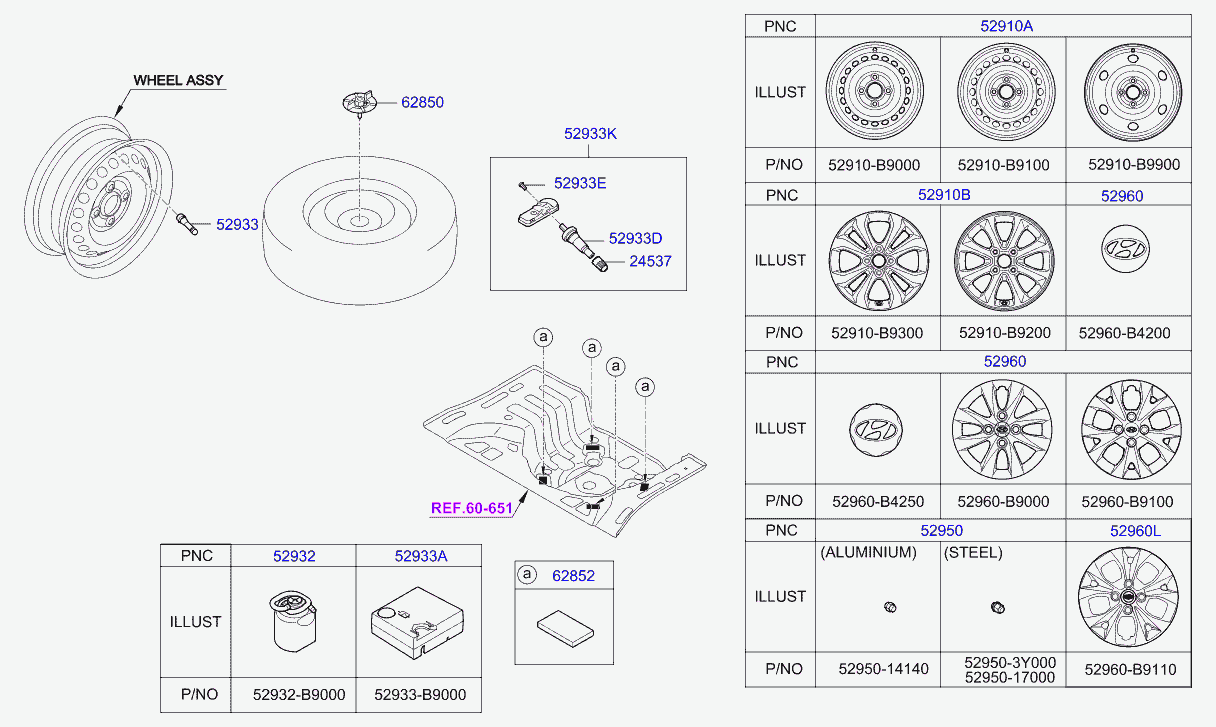 Hyundai 52933B2100 - Wheel Sensor, tyre pressure control system parts5.com